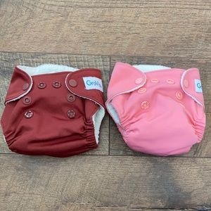 GroVia AIO newborn cloth diapers